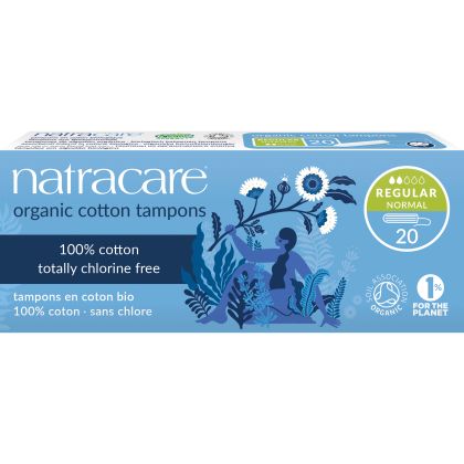 Natracare - Био тампони Нормал, 20 бр.* БЕЗ ОПАКОВКА